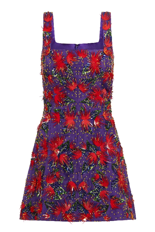 Paradisio Hand-Beaded Mini Dress Trendy Bodycon Mini Dress