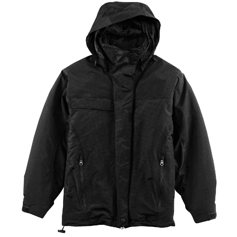 Port Authority Women's Black Nootka Jacket Plaid Jacket Tartan Jacket Houndstooth Jacket