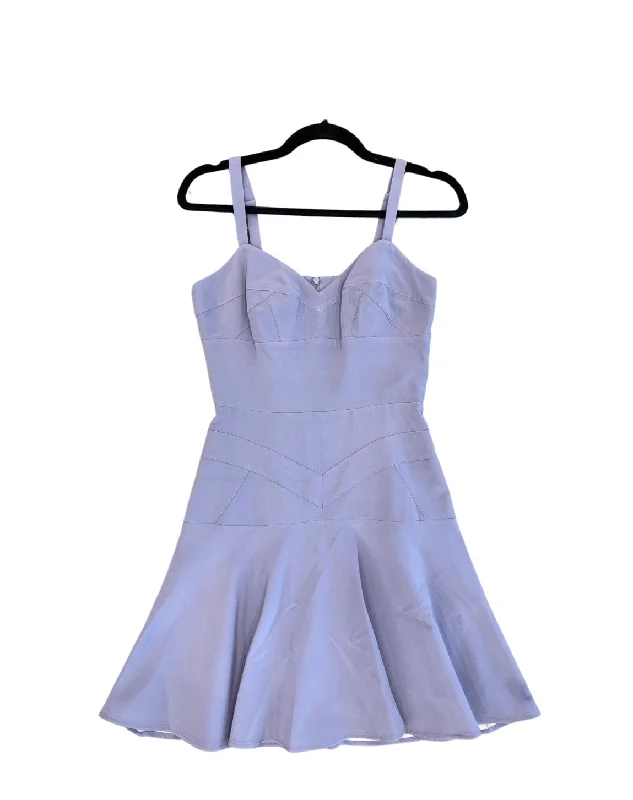 Steel Blue Mini Dress Comfortable Wrap Mini Dress