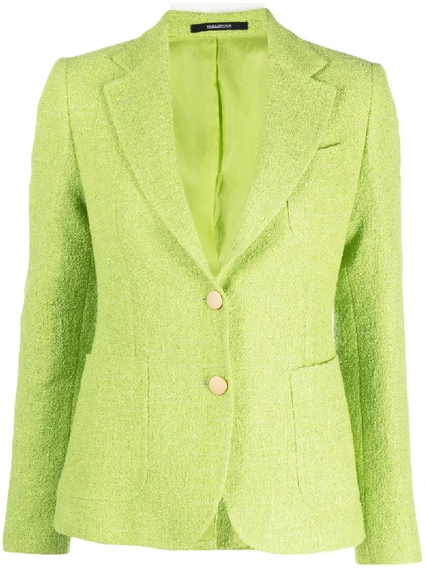 Tagliatore Jackets Green Toggled Jacket Drawstring Jacket Belted Jacket