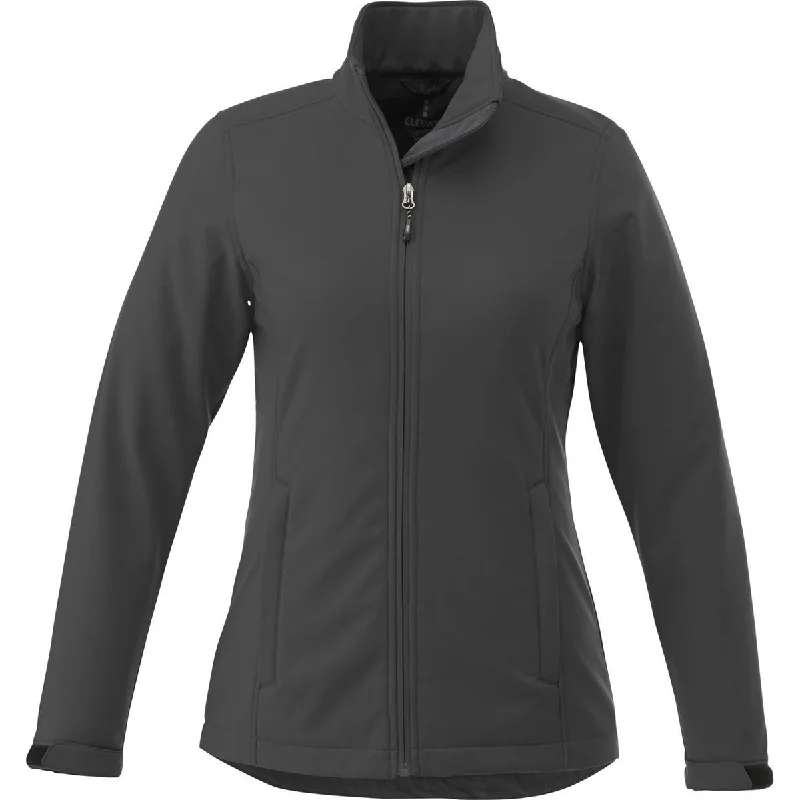 Elevate Women's Grey Storm Maxon Softshell Jacket Wool Jacket Cashmere Jacket Tweed Jacket