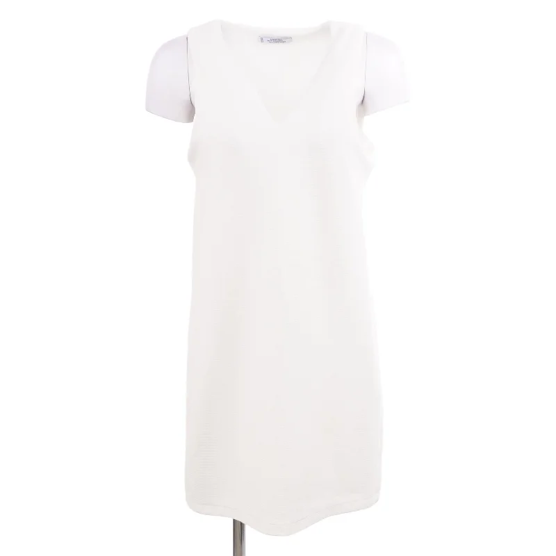 White Solid Mini Dress Trendy Tie-Dye Mini Dress