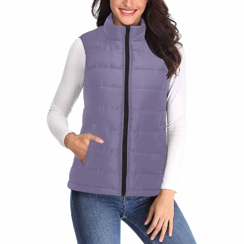 Womens Puffer Vest Jacket / Purple Haze Fitted Jacket Loose Jacket Oversized Jacket