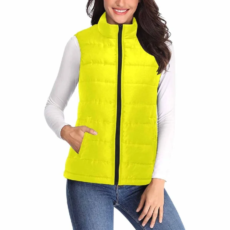 Womens Puffer Vest Jacket / Yellow Corduroy Jacket Velvet Jacket Brocade Jacket