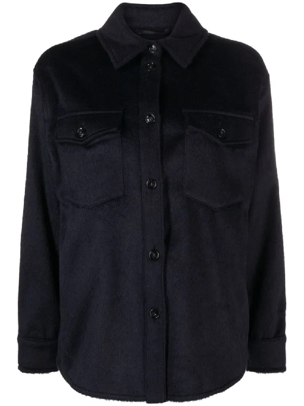 Woolrich Jackets Blue Knit Jacket Woven Jacket Fleece Jacket