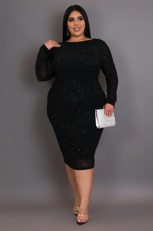 Got You Now Mini Dress - Black Fashionable Mini Dress with Pockets