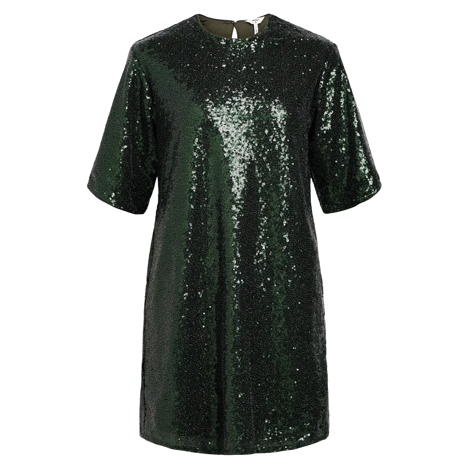Object Karina 3/4 Sequin Mini Dress Cozy Ruched Mini Dress