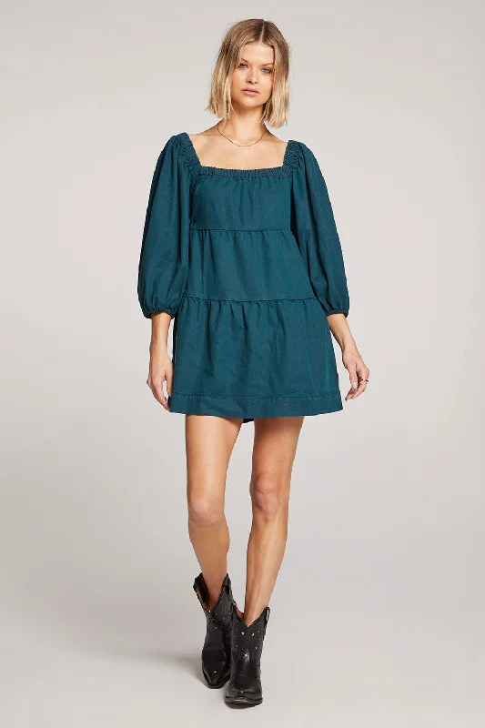 LAURA MINI DRESS Stylish Short-Sleeve Mini Dress