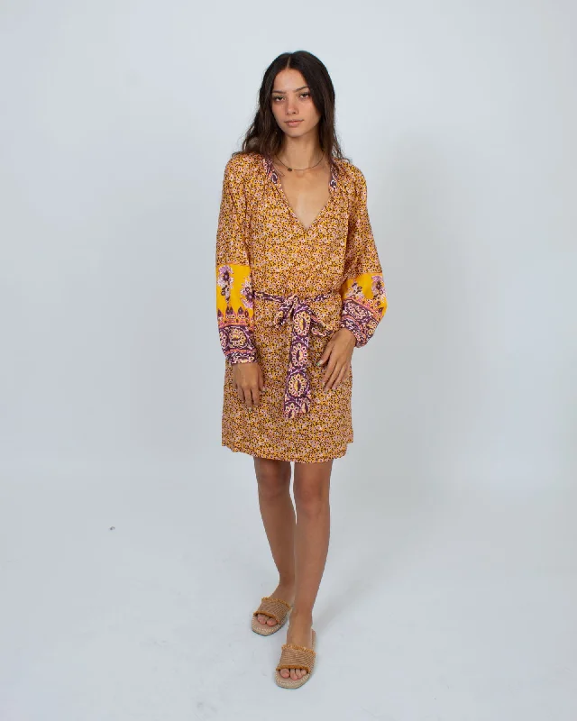 Printed Mini Dress Fashionable Denim Mini Dress