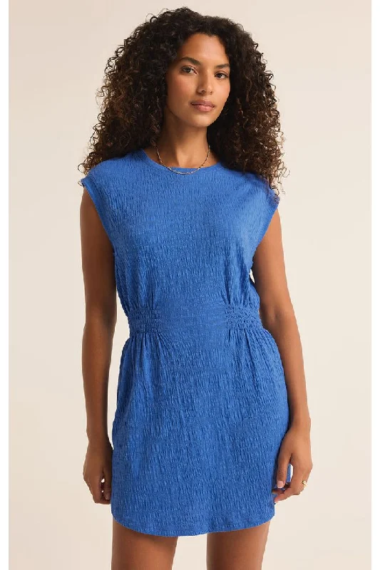 ROWAN TEXTURED MINI DRESS Chic Halter Mini Dress