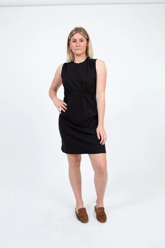 Ruched Mini Dress Casual V-Neck Mini Dress