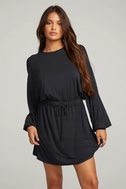SADDLE MINI DRESS Classic Striped Mini Dress