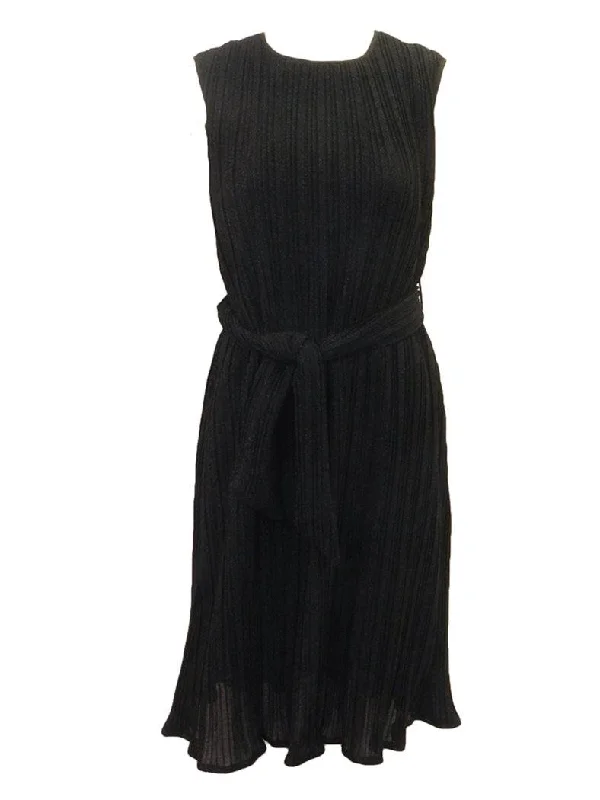 Sally & Tess Metallic Pleated Jumper Nylon Fabric Polyester Fabric Spandex Fabric