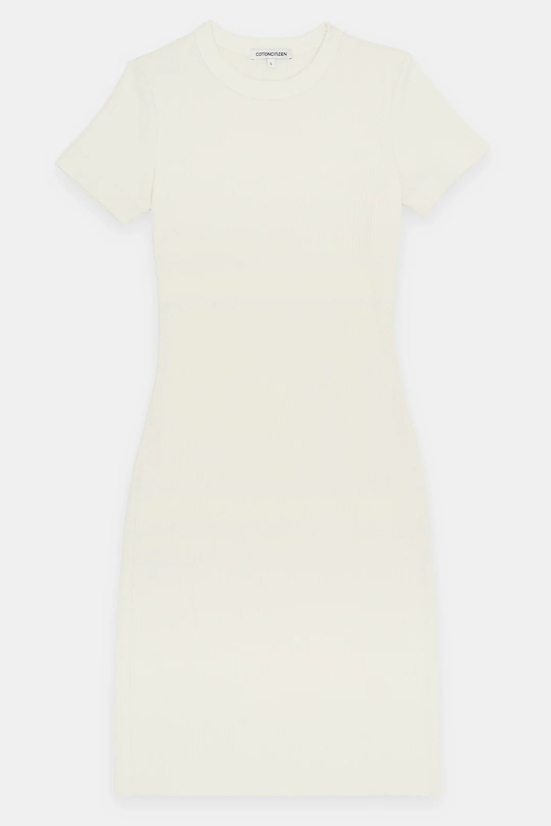 Verona Tee Mini Dress - Bone Stylish Short-Sleeve Mini Dress