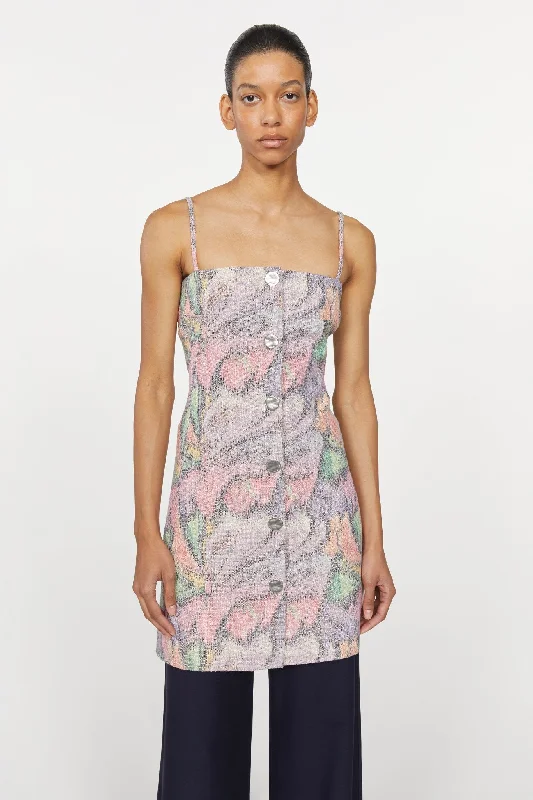 Willa Pastel Mini Dress Stylish Floral Print Mini Dress