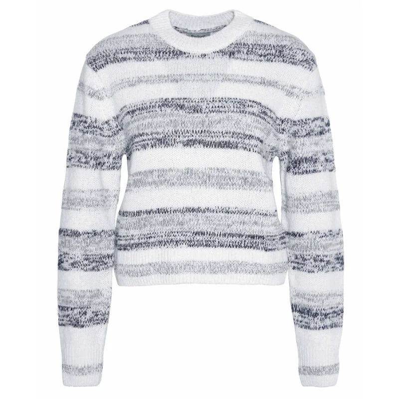 Barbour Anya Knitted Ladies Jumper - Multi Ribbed Striped Patterned