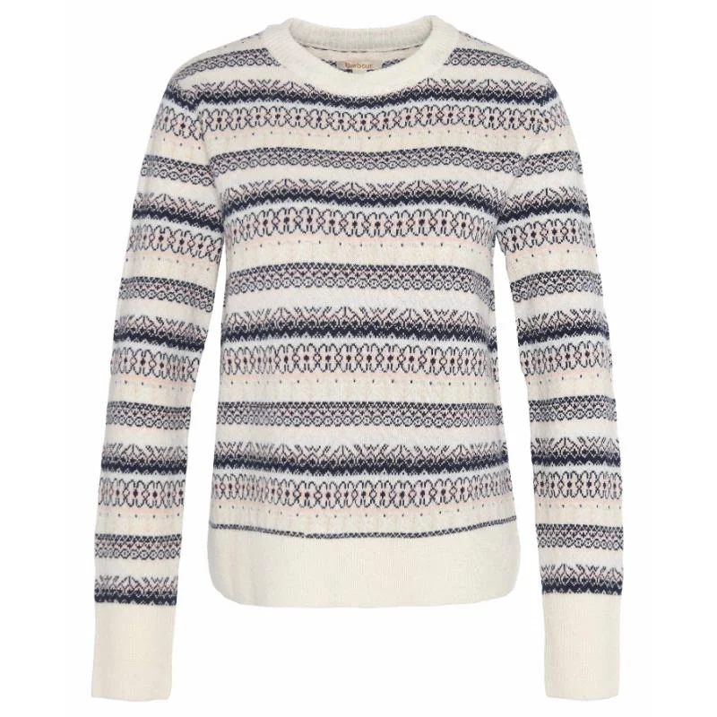 Barbour Peak Knitted Ladies Jumper - Multi Collared Crew Neck Turtle Neck