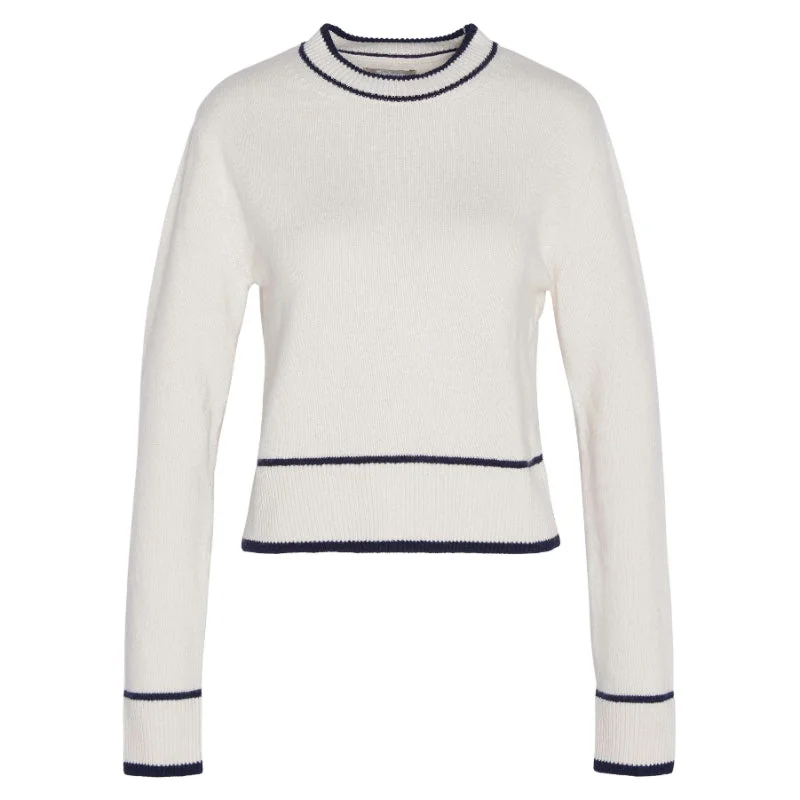 Barbour Rochelle Knitted Ladies Jumper - Cloud Transparent Opaque Sheer