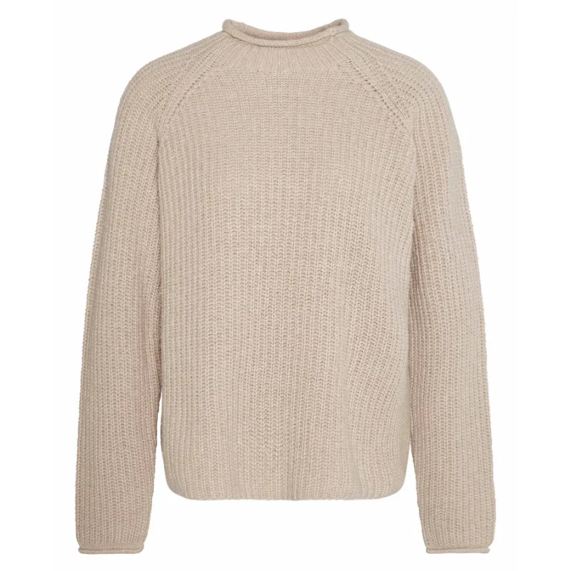 Barbour Willows Knitted Ladies Jumper - Oatmeal Wool Sweater Cotton Sweater Cashmere Sweater