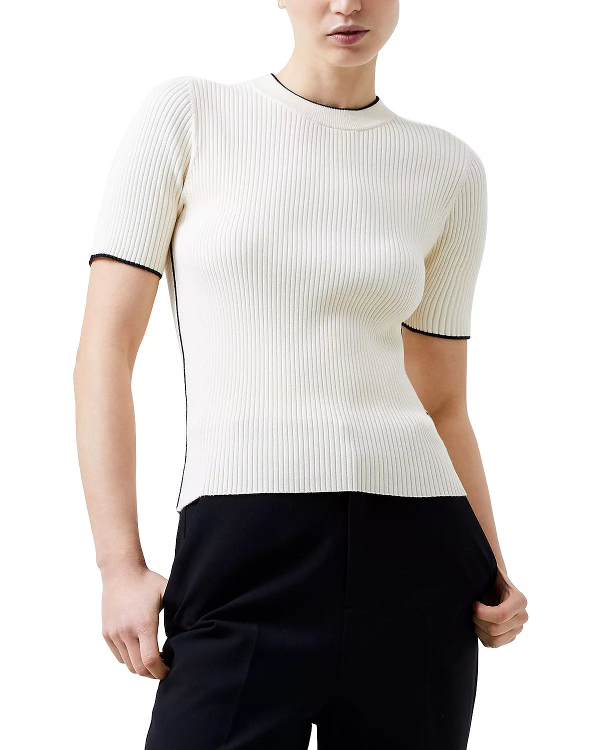 Mozza Short Sleeve Jumper Sweater Knitwear Pullover