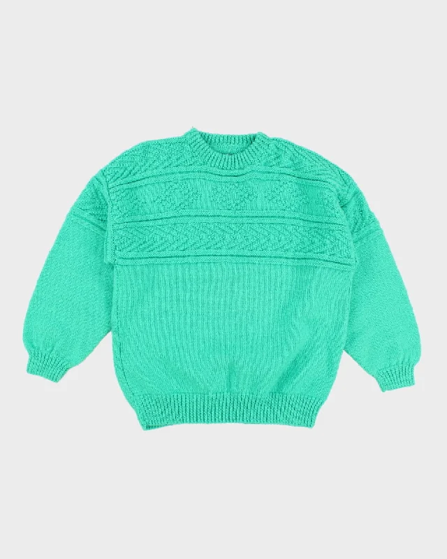 Women's Vintage Knit Jumper - M Cotton Fabric Linen Fabric Terry Fabric