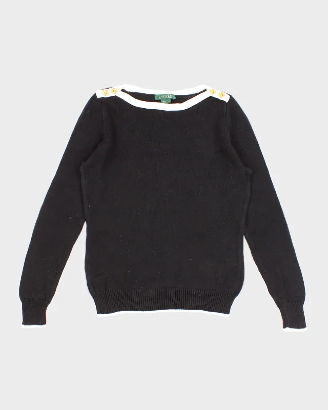 00s Ralph Lauren Knit Jumper - S Elegant Classic Vintage