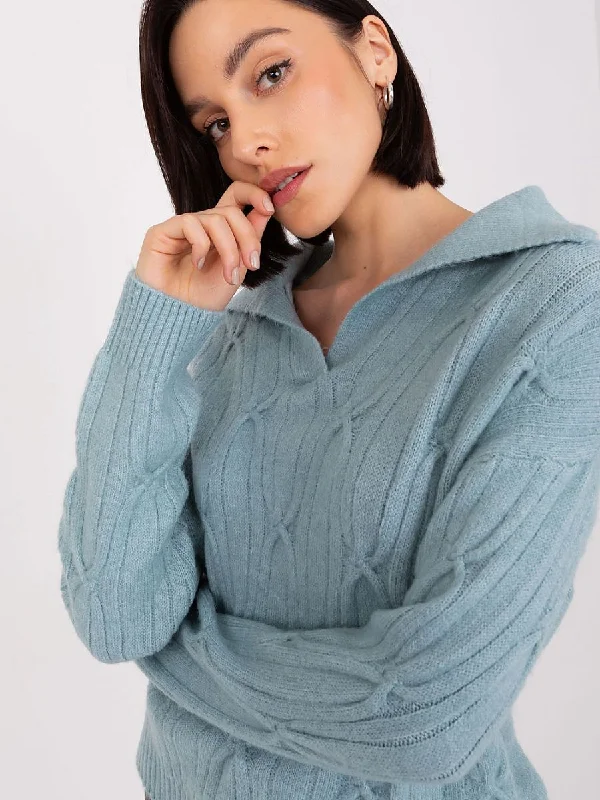 Jumper AT Notch Collar Peter Pan Collar Cowl Neck