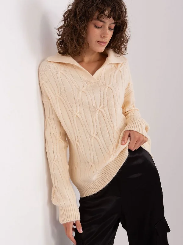 Jumper AT Satin Blend Silk Blend Wool Blend
