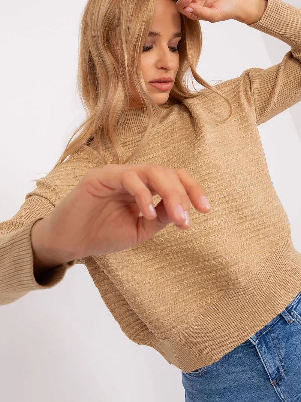 Jumper AT Turtle Neck Boat Neck Asymmetrical Neck