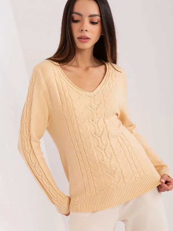 Jumper AT Hooded Sweater Collared Sweater Shawl Collar