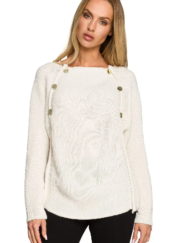Jumper Moe Notch Collar Peter Pan Collar Cowl Neck