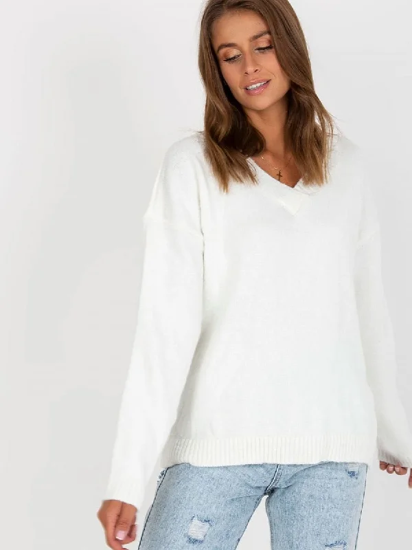 Jumper Rue Paris Boxy Sweater Fitted Sweater A-Line
