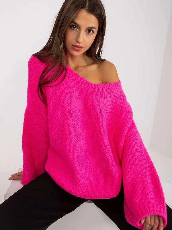 Jumper Rue Paris Hooded Sweater Collared Sweater Shawl Collar
