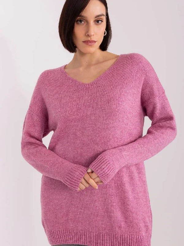 Jumper Rue Paris Boxy Sweater Fitted Sweater A-Line