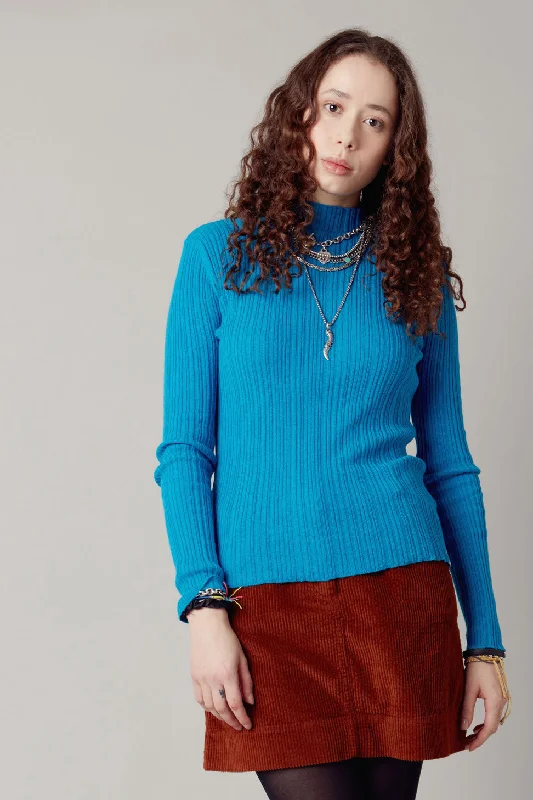 Ellis Jumper French Blue Toggled Drawstring Belted