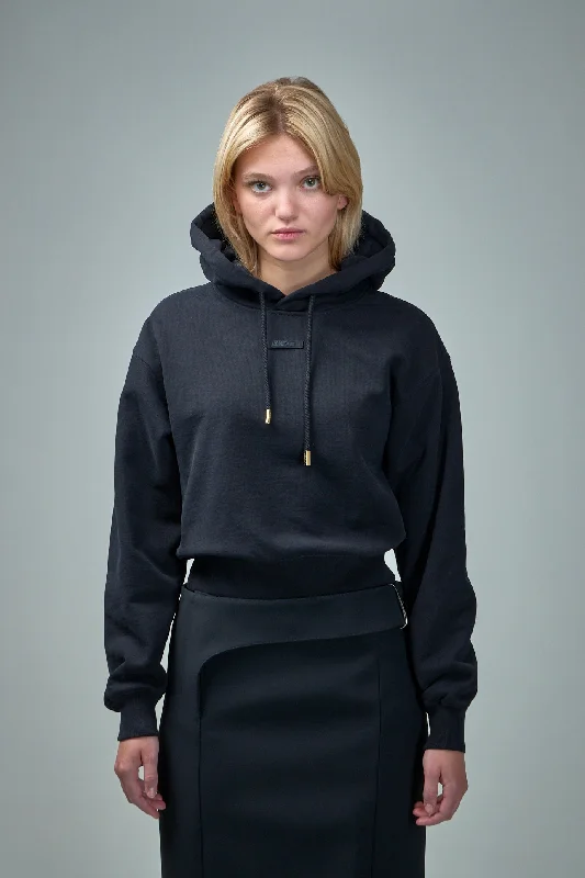Le Hoodie Gros Grain Hoodie with Illustration Artistic Creative