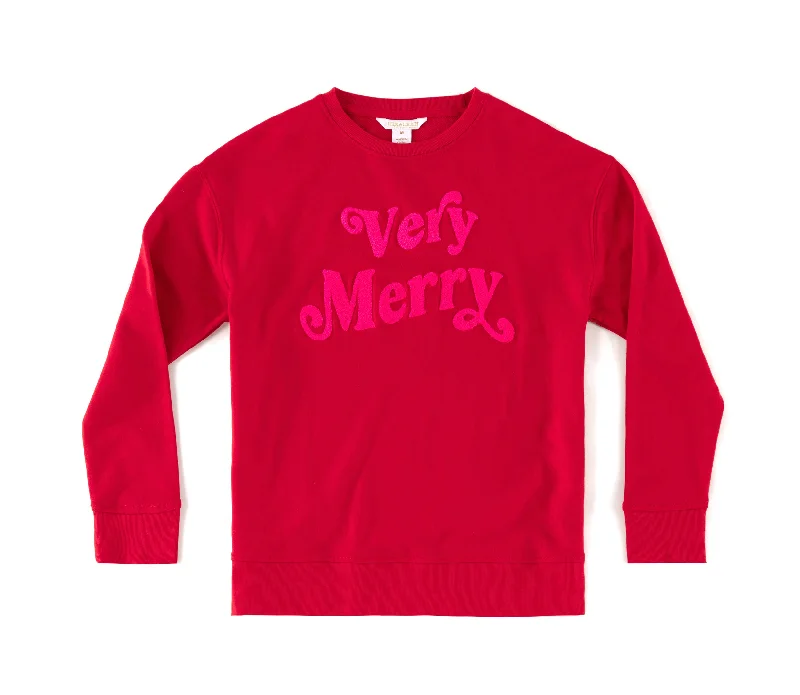 Very Merry Sweatshirt Hoodie with Reflective Safety Nightwear
