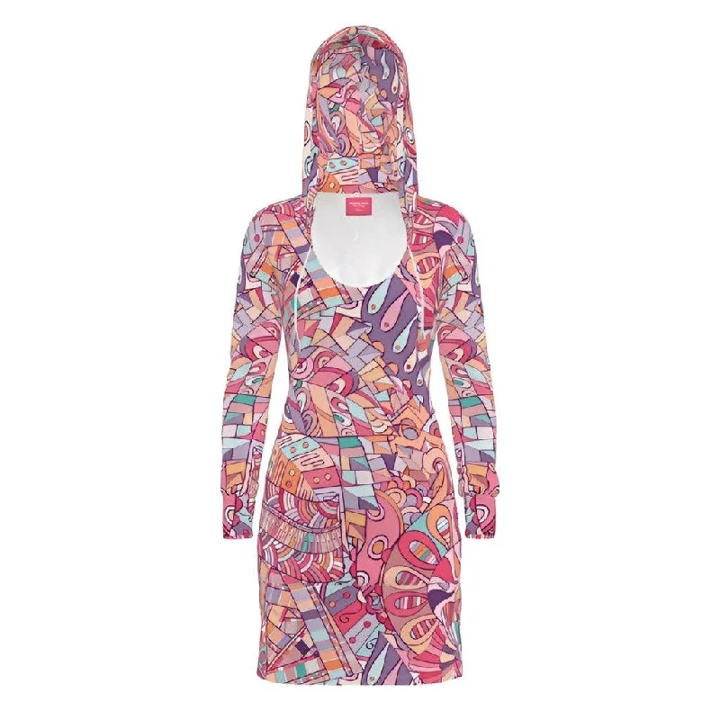 Baiu Hoodie Pocket Dress Hoodie with Velcro Closure Adjustable Secure