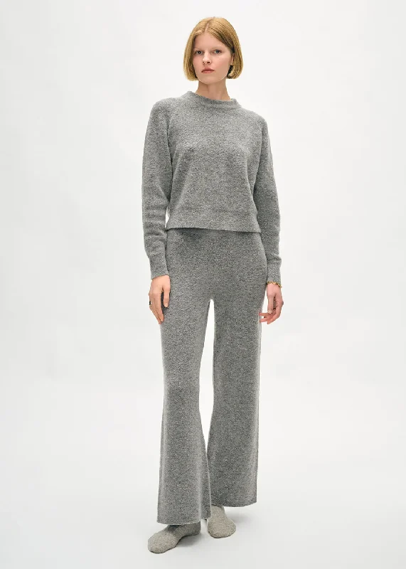 Boucle Cashmere Blend Sweatshirt Hoodie with Ribbed Hem Stretchable Secure