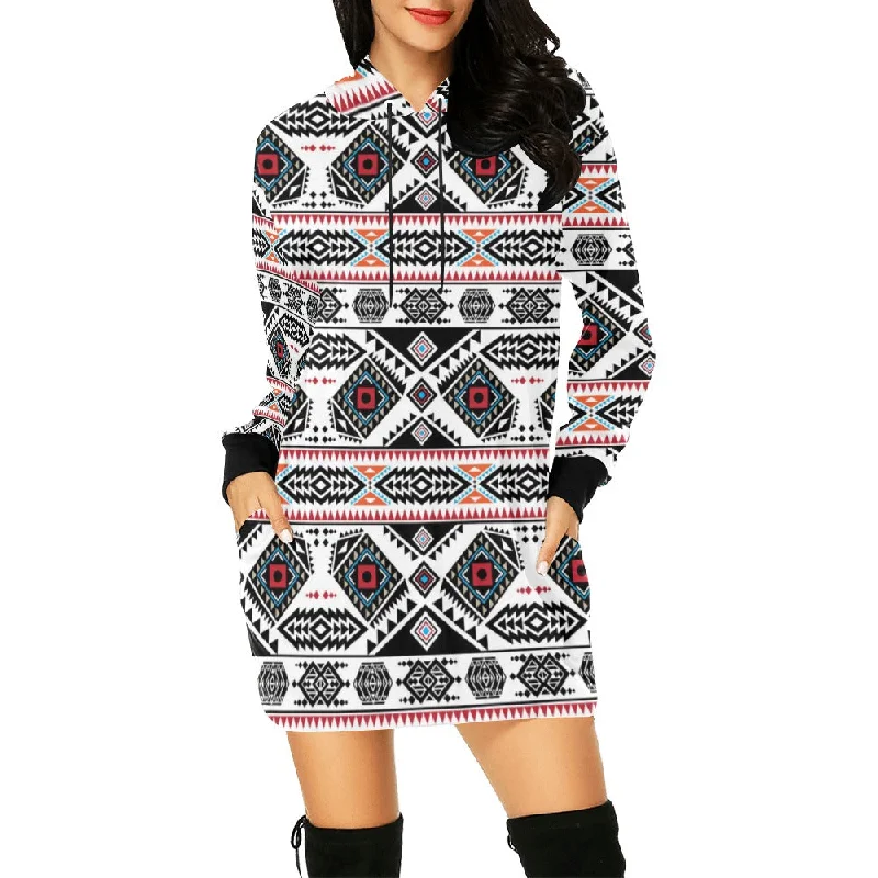 California Coast Hoodie Dress Hoodie with Hem Elastic Stretchable Comfortable