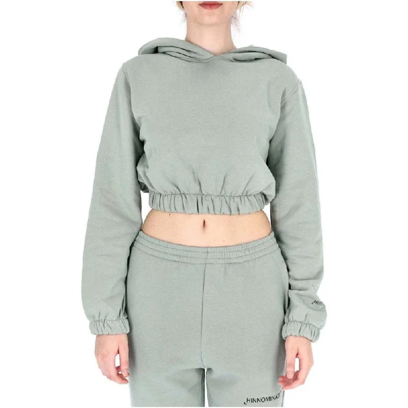 Chic Cropped Hooded Cotton Sweatshirt Hoodie with Zipper Versatile Modern
