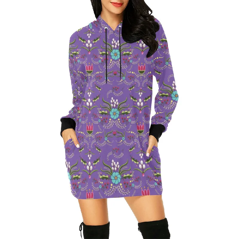 First Bloom Royal Hoodie Dress Hoodie with Set-In Sleeves Structured Classic
