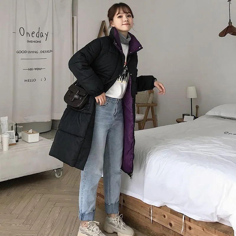 Hooded Coat Long Parka Hoodie with Embroidery Detailed Premium
