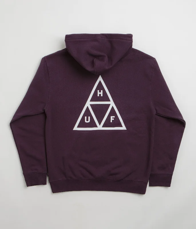 HUF Set TT Hoodie - Raisin Hoodie with Tie-Dye Psychedelic Retro