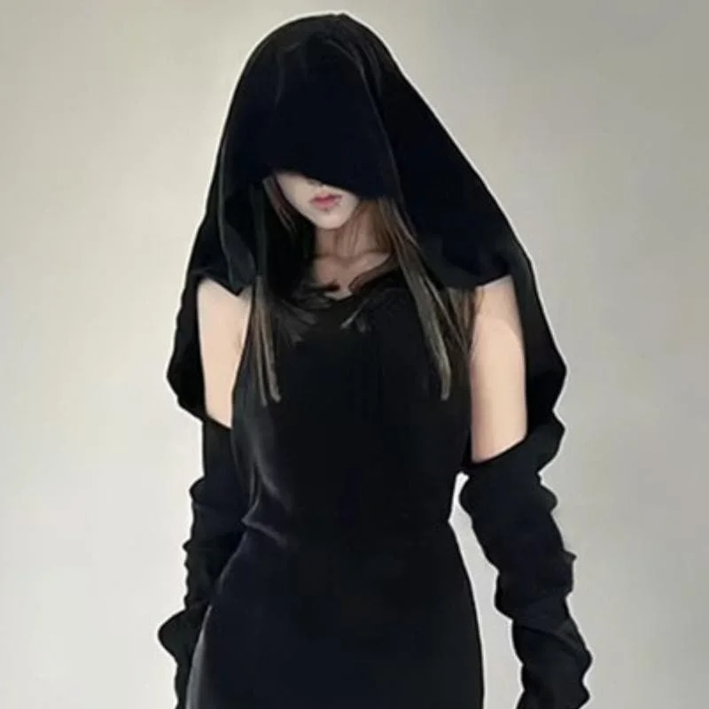 Long sleeve drawstring hoodie shrug top Hoodie with Strings Custom Fit Adjustable