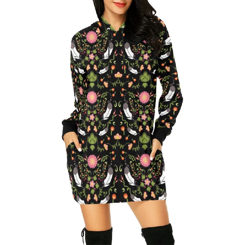 New Growth Hoodie Dress Hoodie with Rhinestones Sparkly Elegant