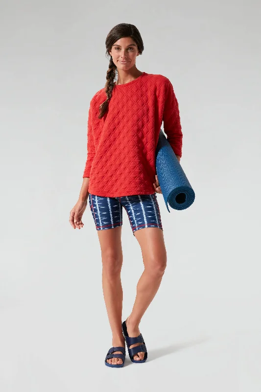 Red Ally Swing Sweatshirt Zip Hoodie Drawstring Kangaroo Pocket
