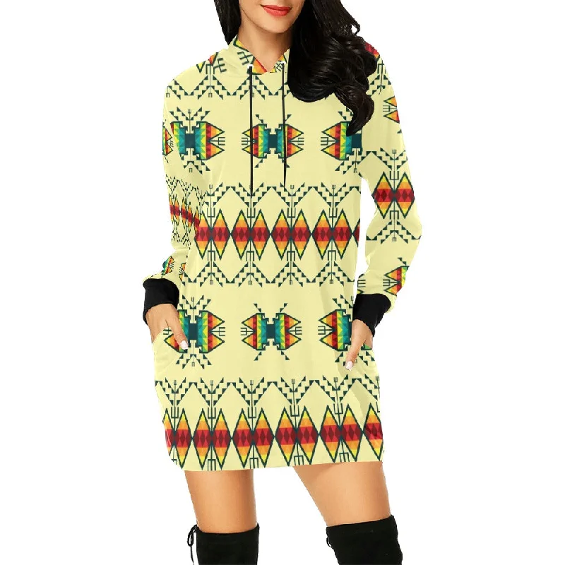 Sacred Trust Arid Hoodie Dress Hoodie Dress Longline Feminine