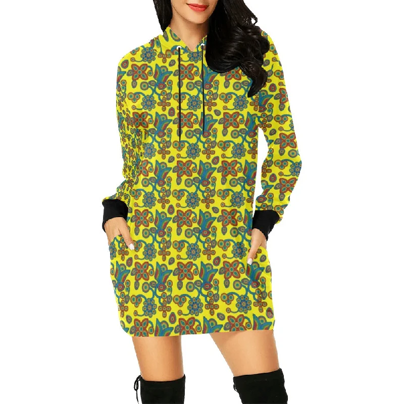 Sky Tomorrow Satin Hoodie Dress Hoodie with Gradient Ombre Colorful