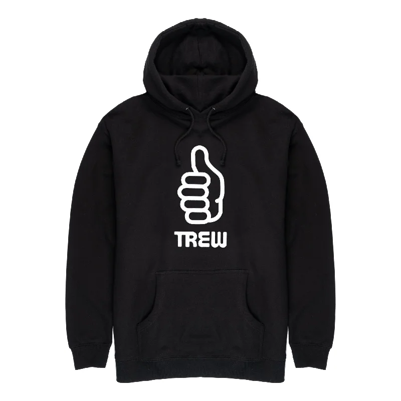 TREW Thumb Hoodie Hoodie with Tie-Dye Psychedelic Retro